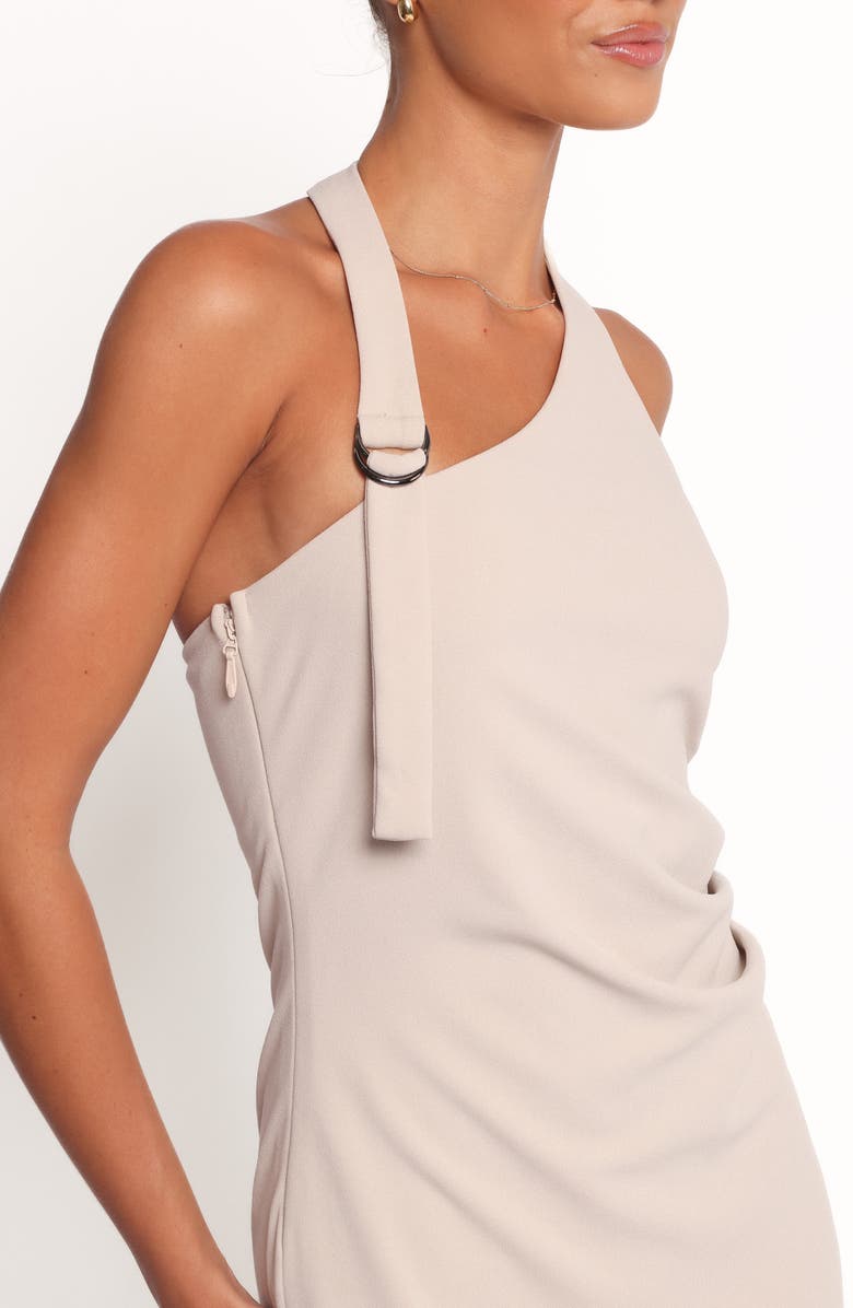 Petal & Pup Sylvan Halter Midi Dress, Alternate, color, Stone