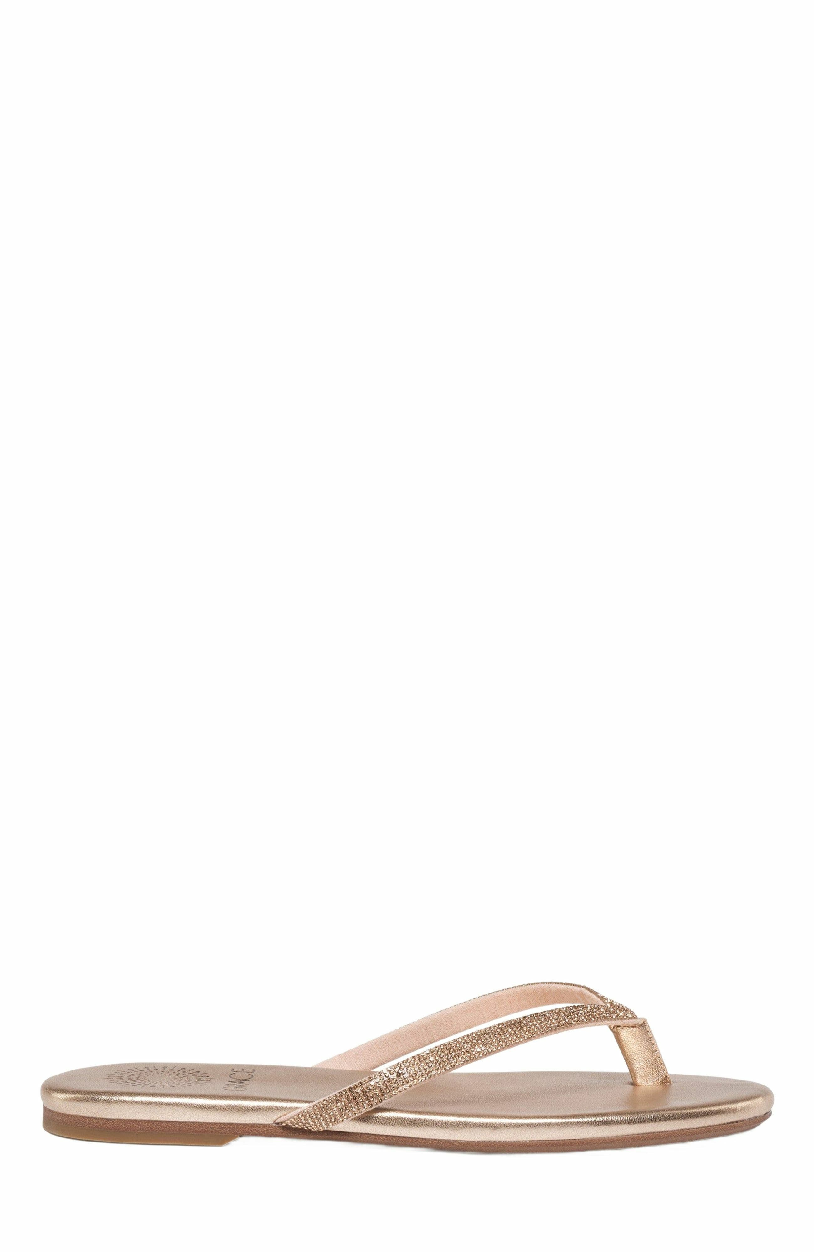 Sunset Flip-Flop Sandal, Alternate, color, CHAMPAGNE