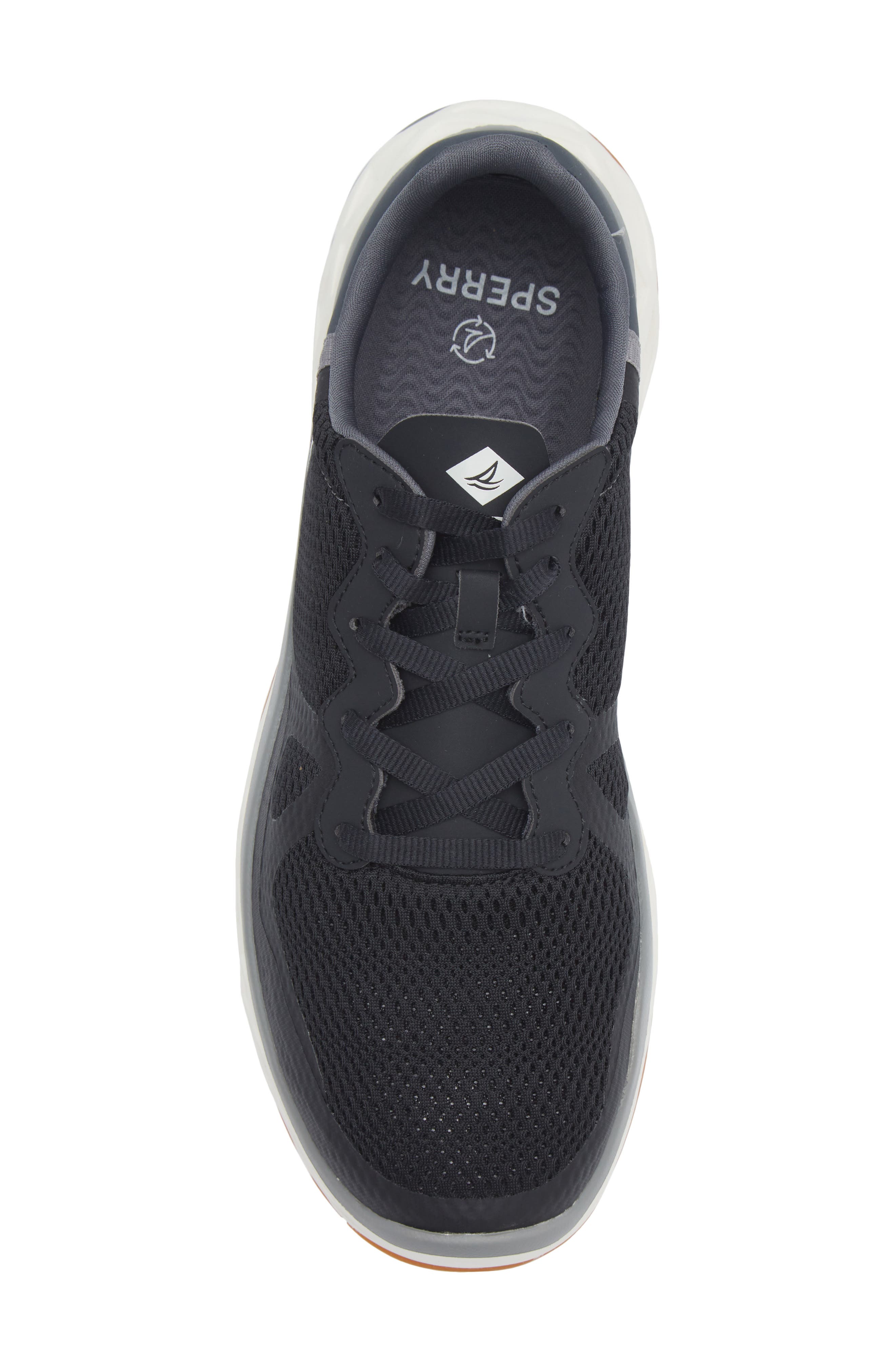 Sperry SeaCycled<sup>™</sup> Headsail Sneaker, Alternate, color, Black