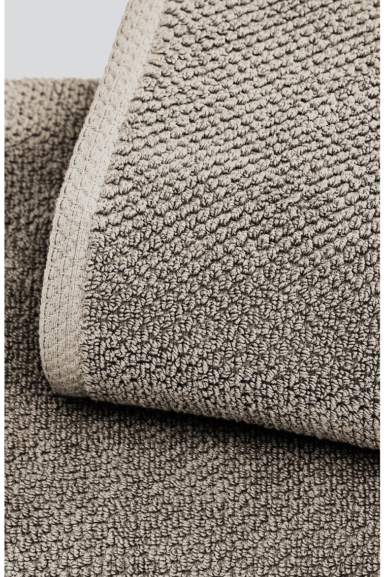 Cotton 4-Pack Textured Bath Towels, Alternate, color, DARK GREY