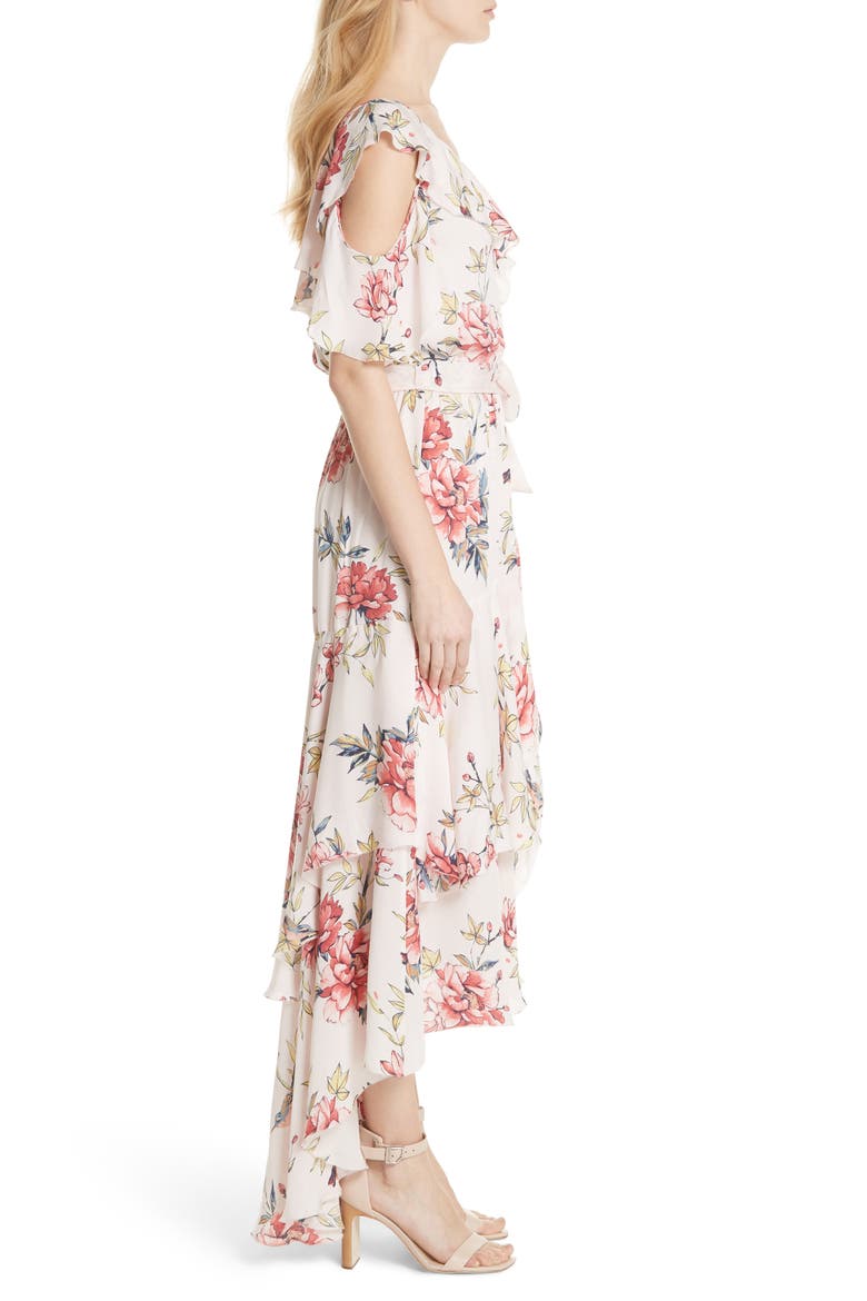 Cristeta Floral Silk Maxi Dress, Alternate, color, ROSEWATER