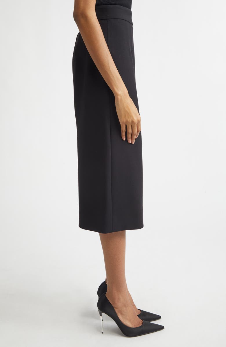Dolce&Gabbana Virgin Wool Midi Pencil Skirt, Alternate, color, Nero