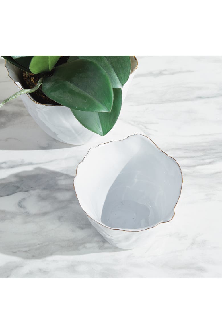 Maribella Cachepot Planters Set of 2, Alternate, color, White