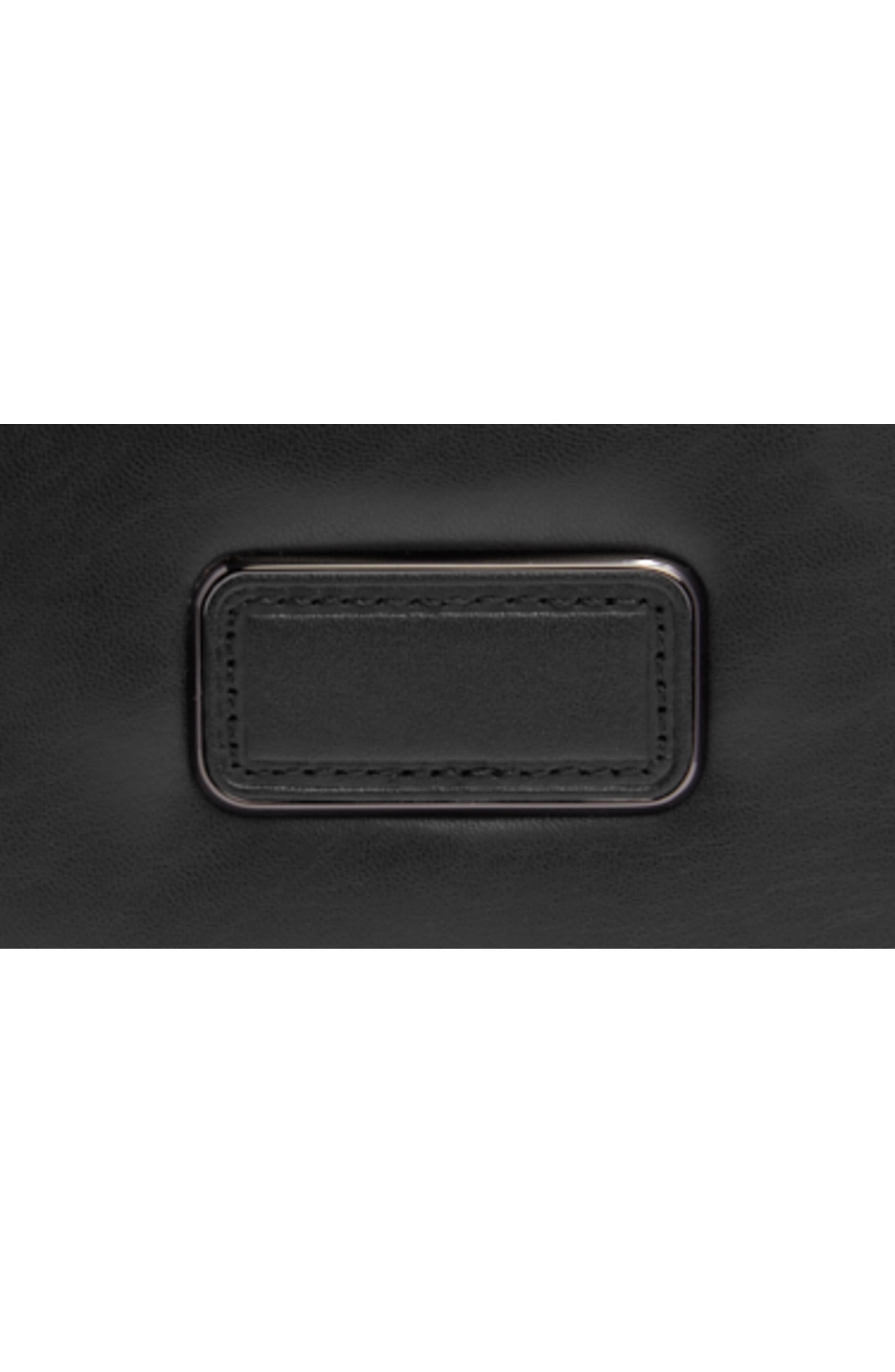 Nelson Leather Duffle Bag, Alternate, color, BLACK BOMBE