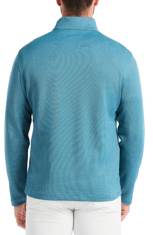 Robert Graham Troland Quarter Zip Sweater In Blue