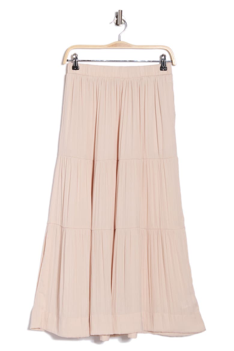 Textured Tiered Skirt, Alternate, color, CHAMPAGNE