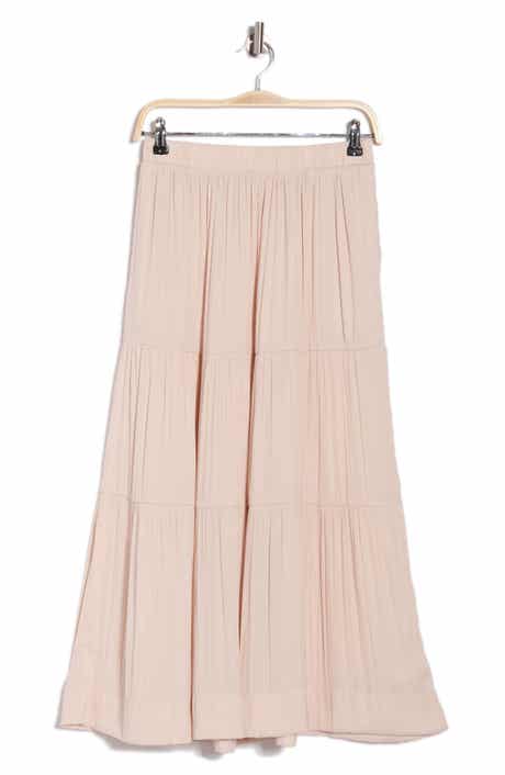 T Tahari Textured Tiered Skirt