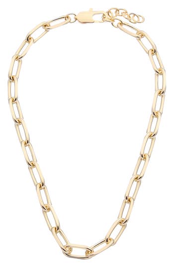 Juvell Paper Clip Chain Necklace In Yellow