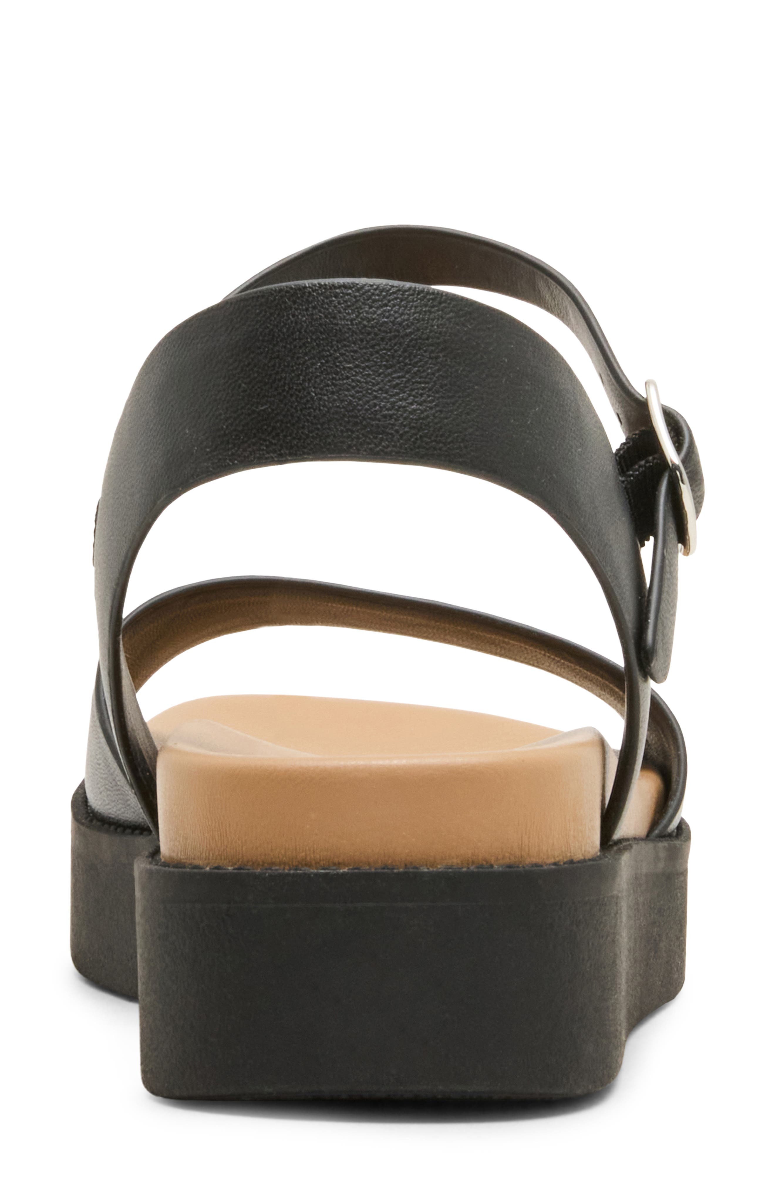 Blondo Roswell Water Resistant Platform Sandal, Alternate, color, Black Leather
