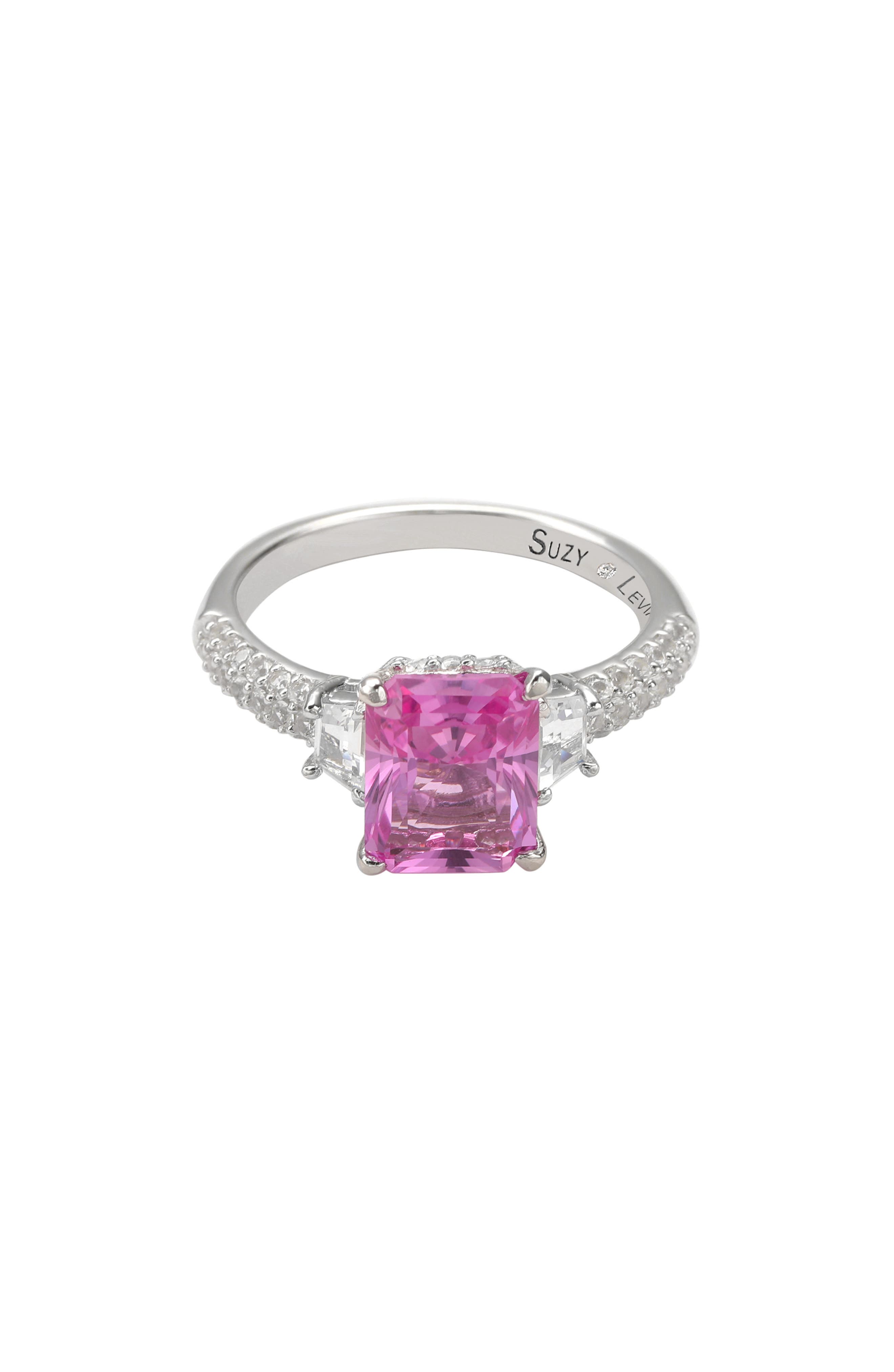 SUZY LEVIAN Lab Grown Sapphire & Diamond Ring