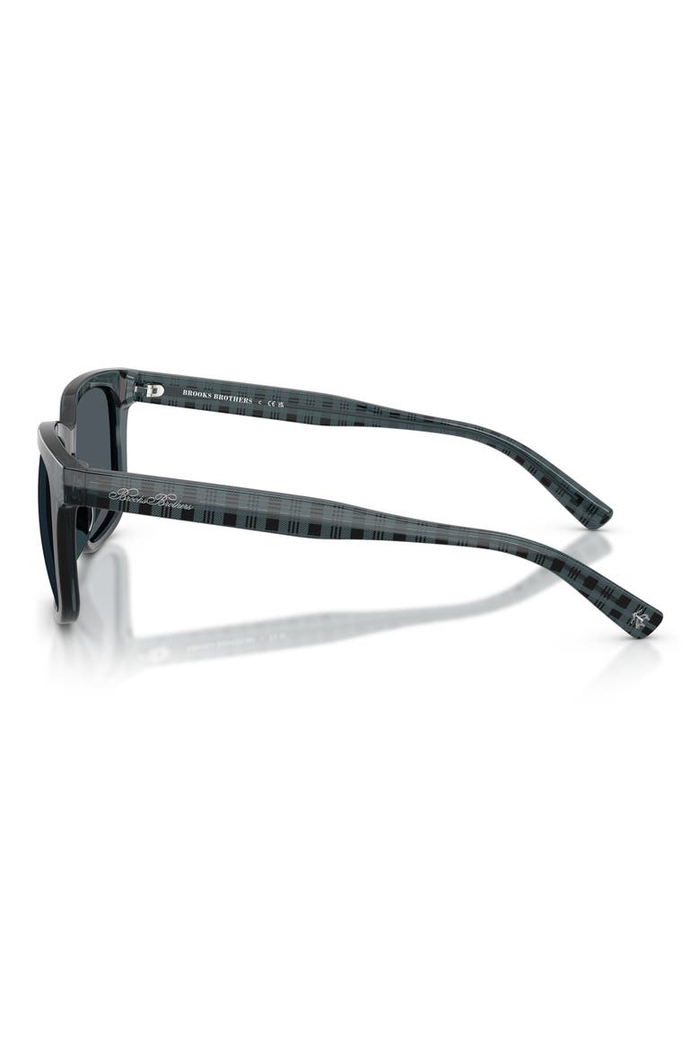 55mm Square Sunglasses, Alternate, color, MILKY BLUE / BLUE GREY