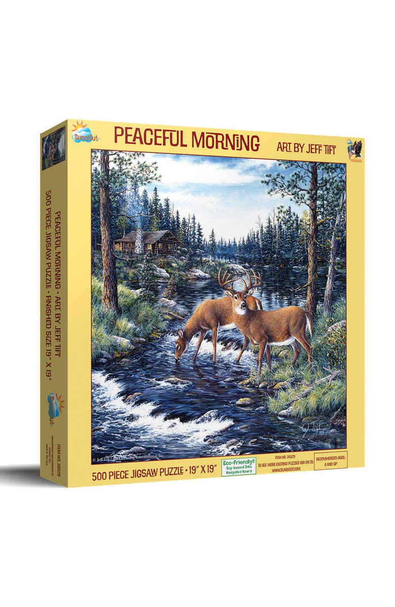 Sunsout Peaceful Morning 500 piece Jigsaw Puzzle for Adults, Main, color, Multicolor