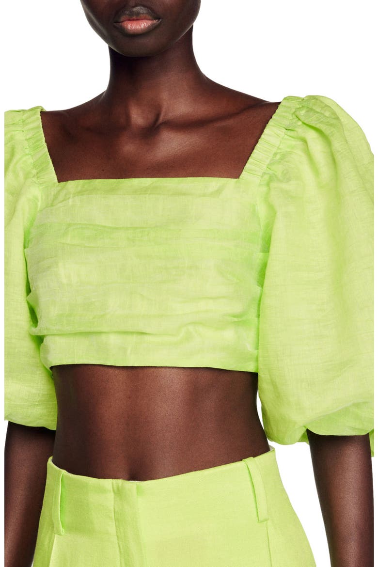 Blonville Crop Top, Main, color, ANIS