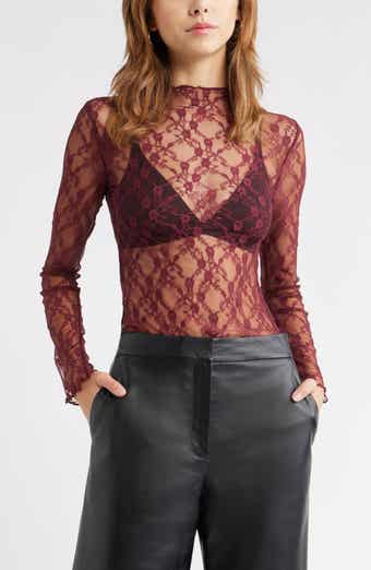 Floral Stretch Lace Top