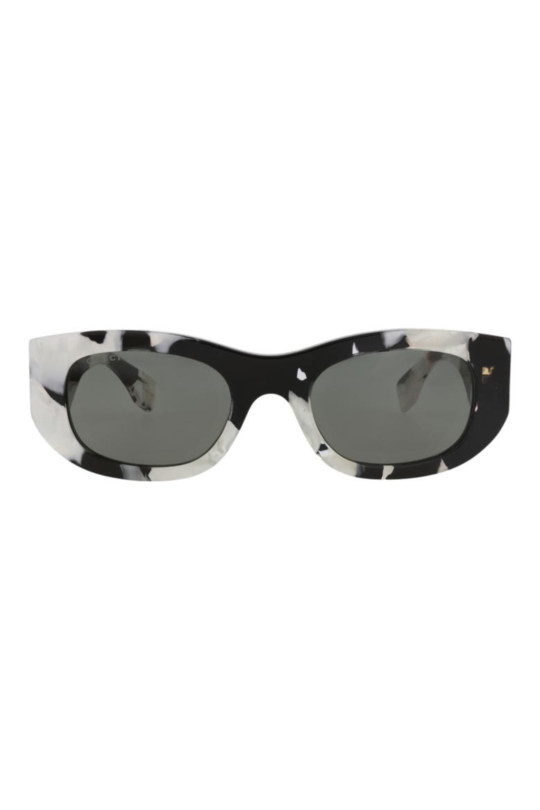 51mm Oval Sunglasses, Main, color, BLACK BLACK GREY