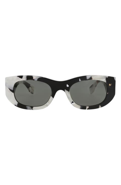 51mm Oval Sunglasses