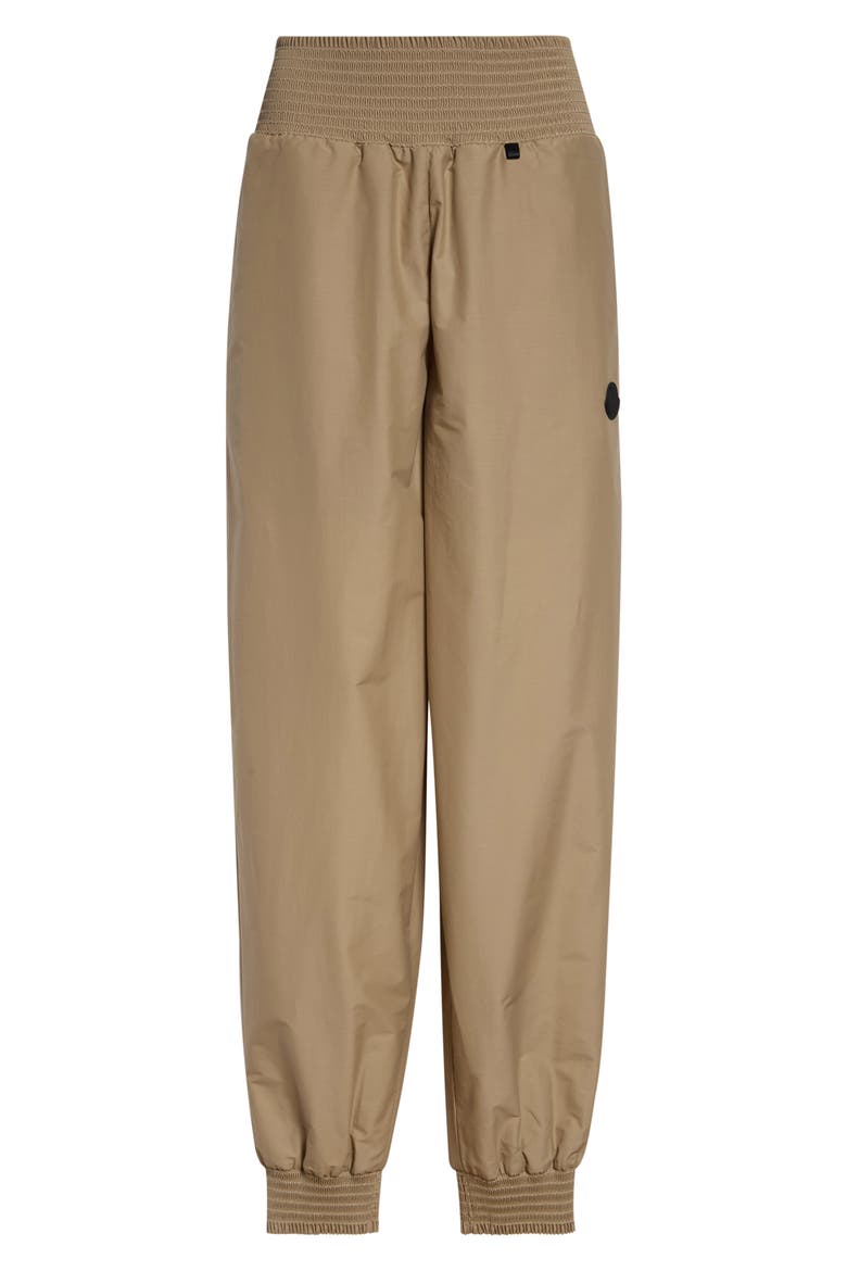 Smocked Waist Track Pants, Main, color, BEIGE