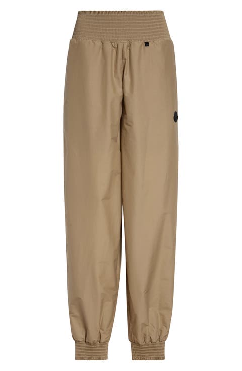 Smocked Waist Track Pants