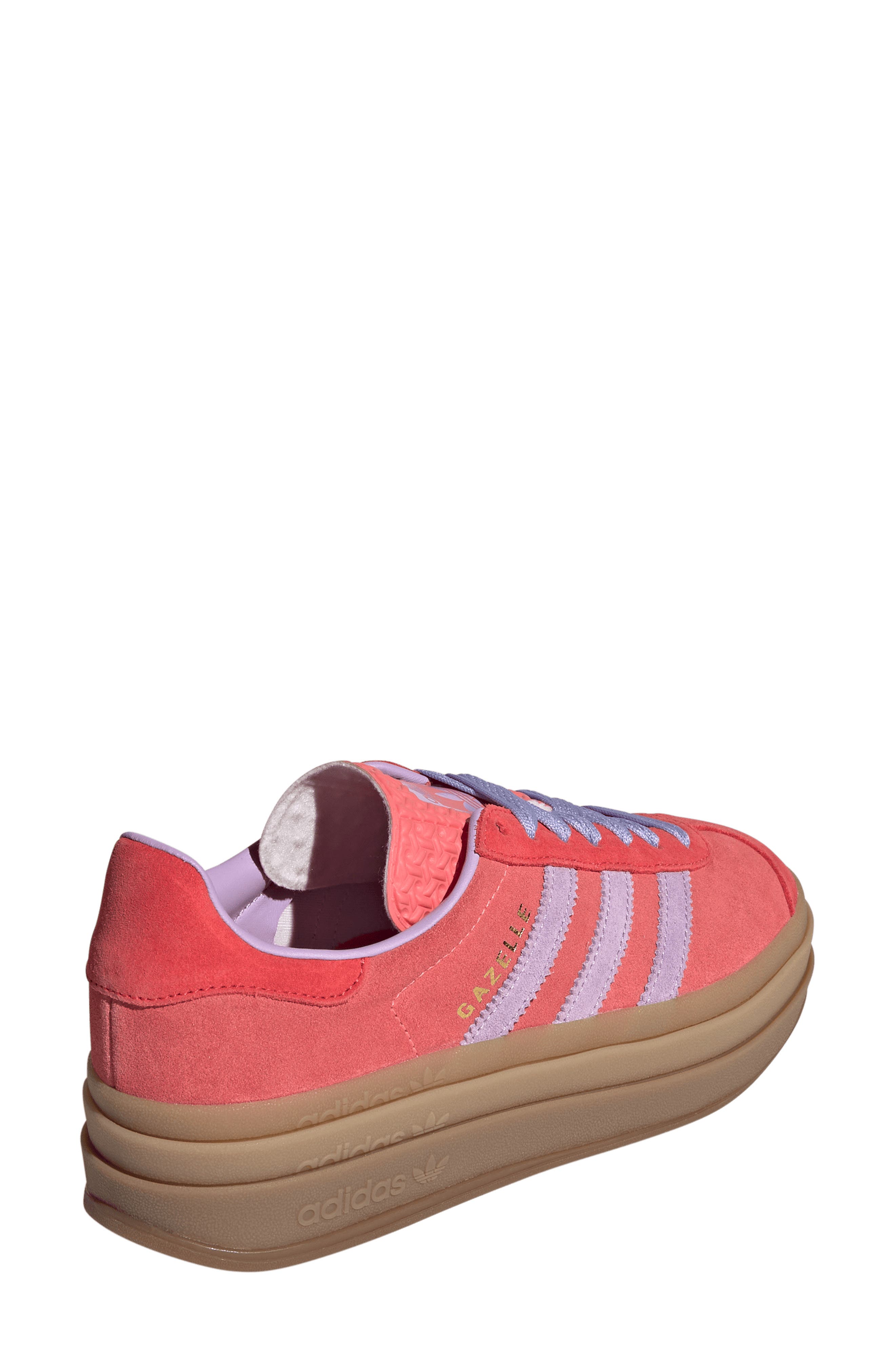 Gazelle Bold Platform Sneaker, Alternate, color, FLASH RED/ PLUM/ LUCID RED
