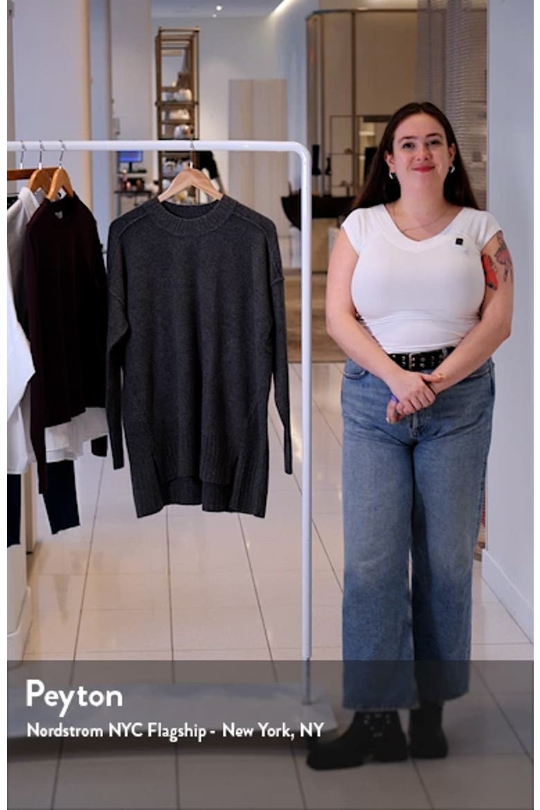 Phoebe High-Low Tunic Sweater video