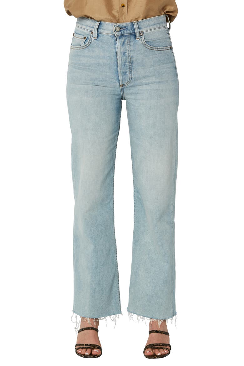 The Mikey High Waist Ankle Straight Leg Jeans, Main, color, THE THIRD MAN