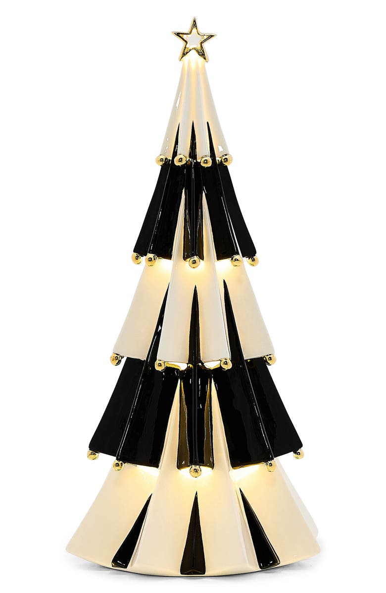 MACKENZIE CHILDS Courtly Noel Ceramic Illuminated Tree, Alternate, color, Courtly