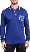 Maceoo Ascension 0080 Tipped Long Sleeve Polo