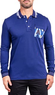 Maceoo Ascension 0080 Tipped Long Sleeve Polo