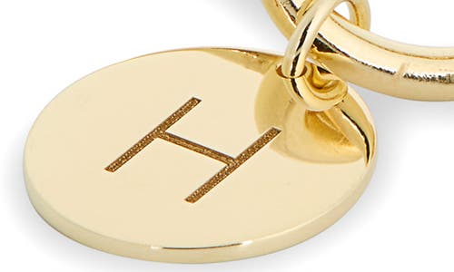 Meshmerise Love Knot Initial Bracelet In Gold