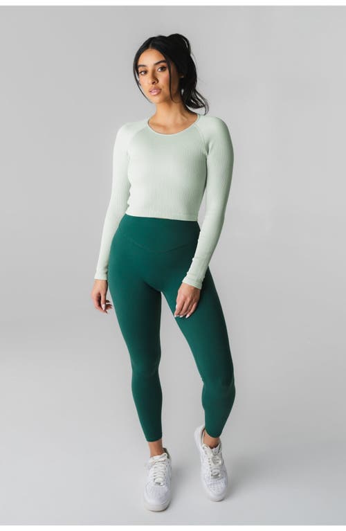 Vitality Synergy Open Back Long Sleeve In Green