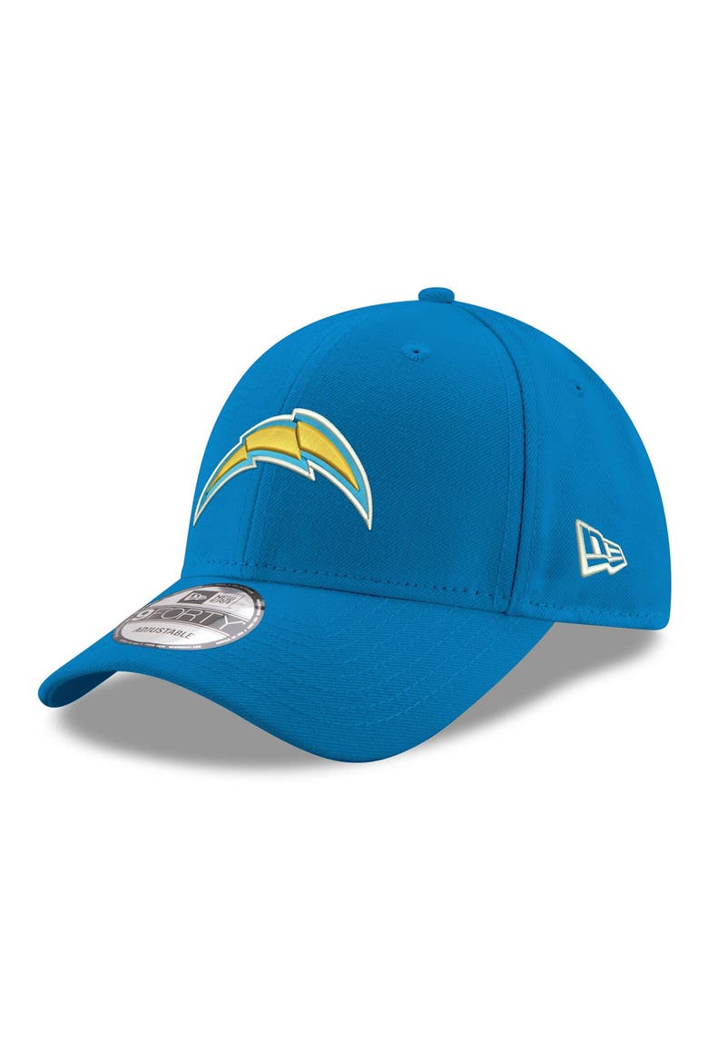 Men's New Era Powder Blue Los Angeles Chargers The League Logo 9FORTY Adjustable Hat, Main, color, POWDER BLUE