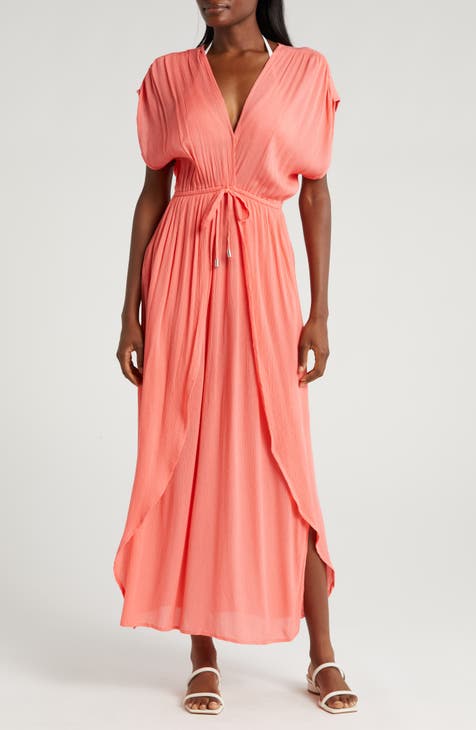 Coral swim cover up on sale