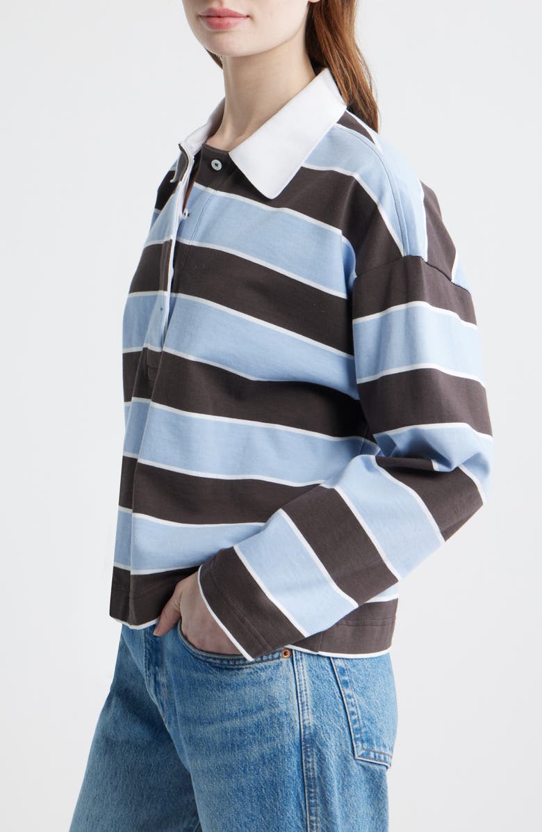 Madewell Rugby Polo Shirt, Alternate, color, Tranquil Blue