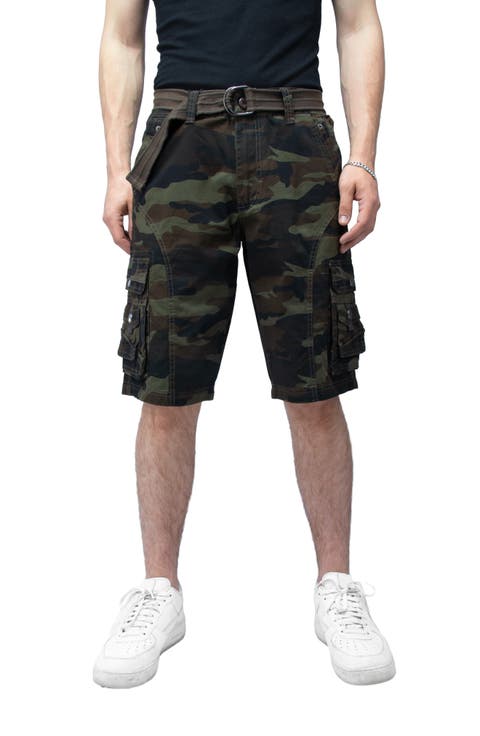 Belted Snap Detail Cargo Pants