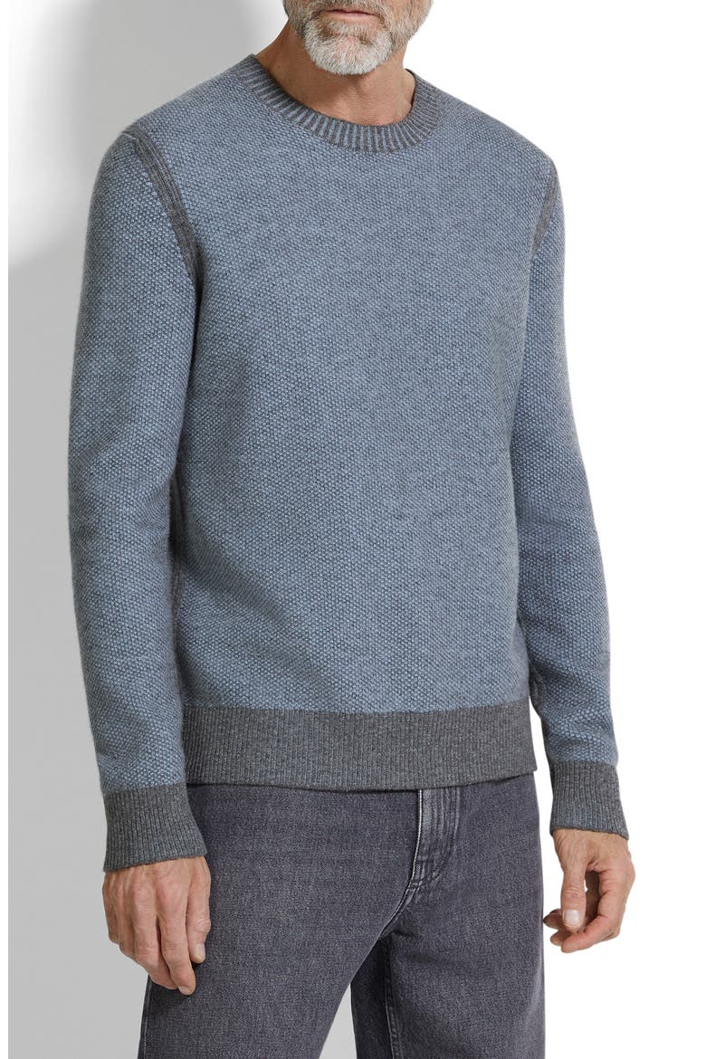 Oasi Cashmere Crewneck Sweater, Main, color, LIGHT BLUE