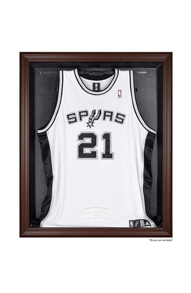 FANATICS AUTHENTIC San Antonio Spurs (2002-2017) Brown Framed Jersey Display Case, Main, color, 