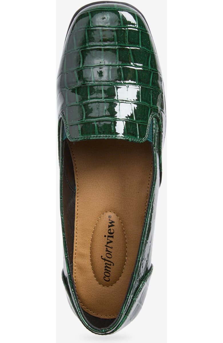 Comfortview The Leisa Slip On Flat, Alternate, color, Emerald