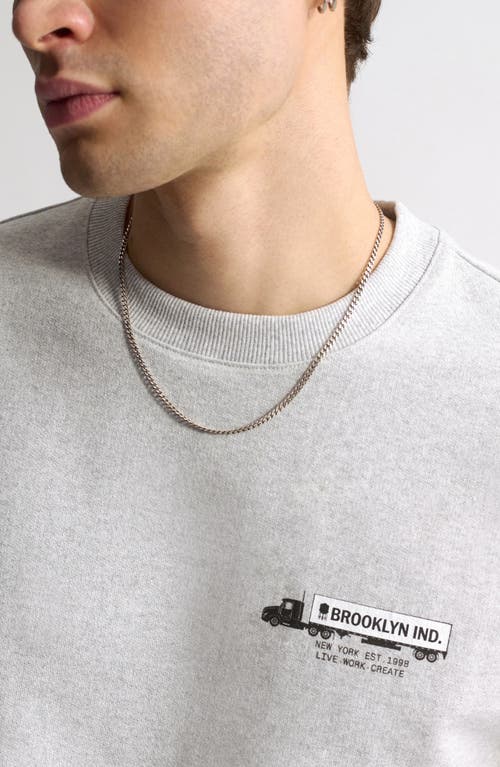 Brooklyn Industries Logo Crewneck Sweatshirt In White