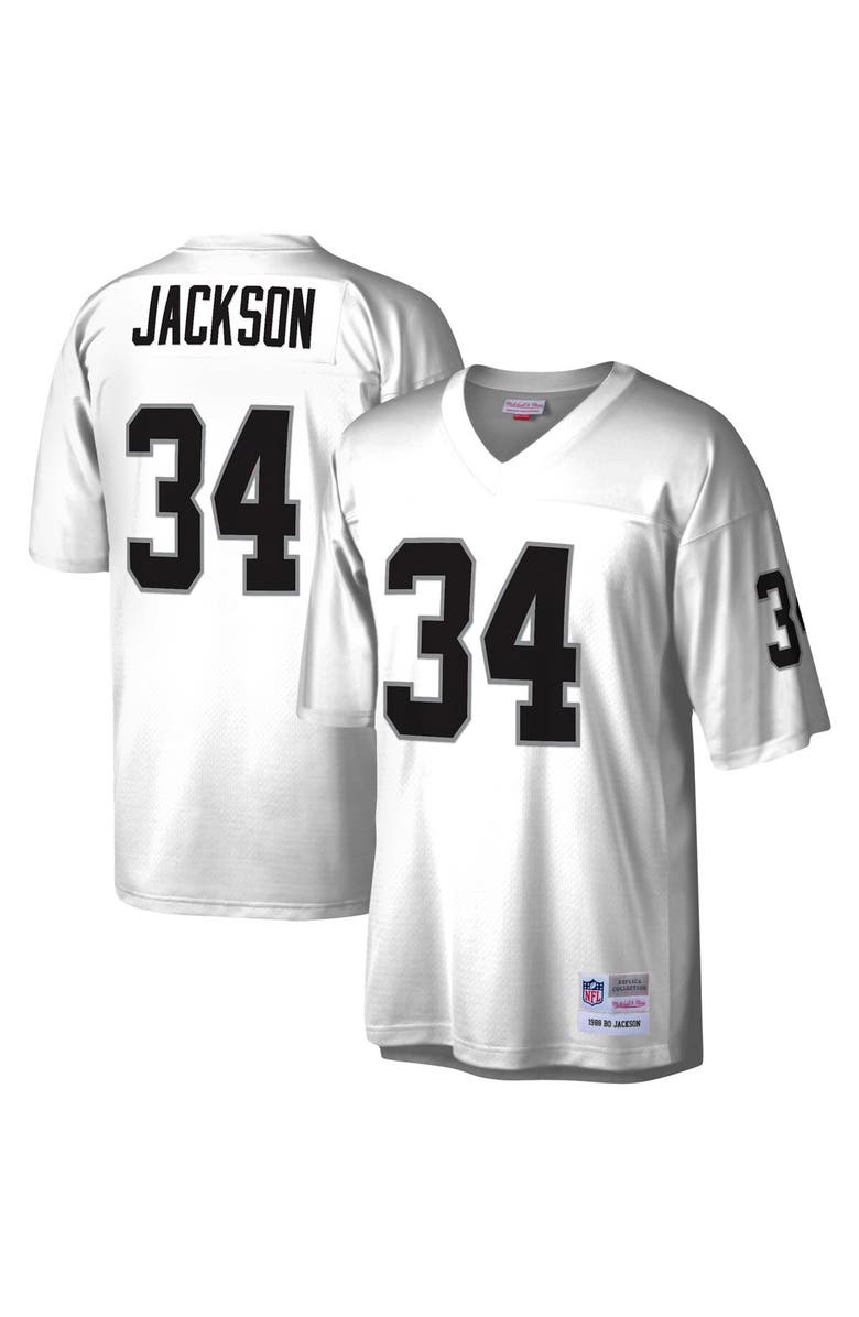Mitchell & Ness Men's Mitchell & Ness Bo Jackson White Las Vegas Raiders Legacy Replica Jersey, Main, color, White