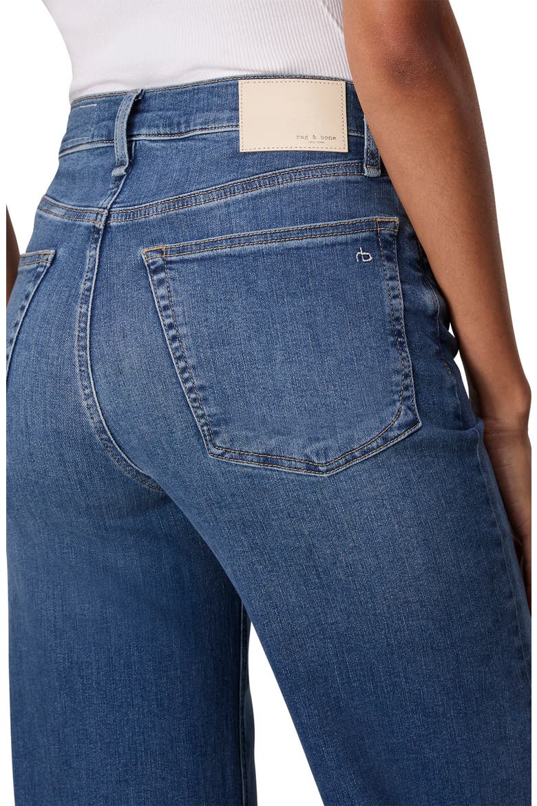 Epic Andi Raw Hem High Waist Ankle Wide Leg Jeans, Alternate, color, SCOUT