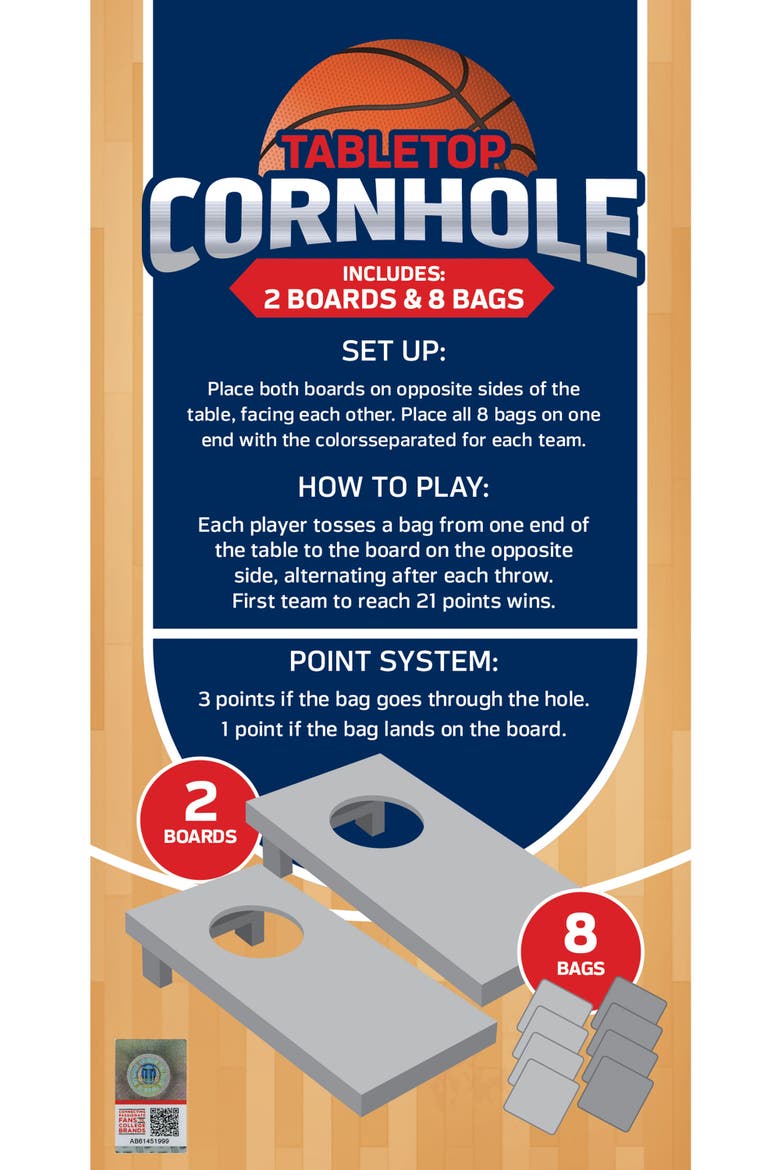 Kansas Jayhawks NCAA Tabletop Cornhole, Alternate, color, Multicolor
