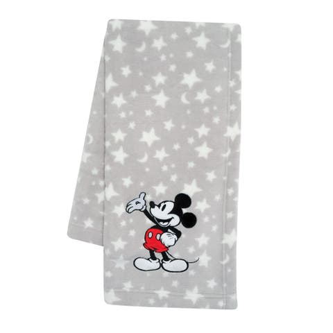 Disney Baby Mickey Mouse Stars Soft Fleece Baby Blanket