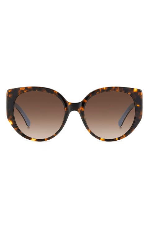 seraphina 55mm gradient round sunglasses