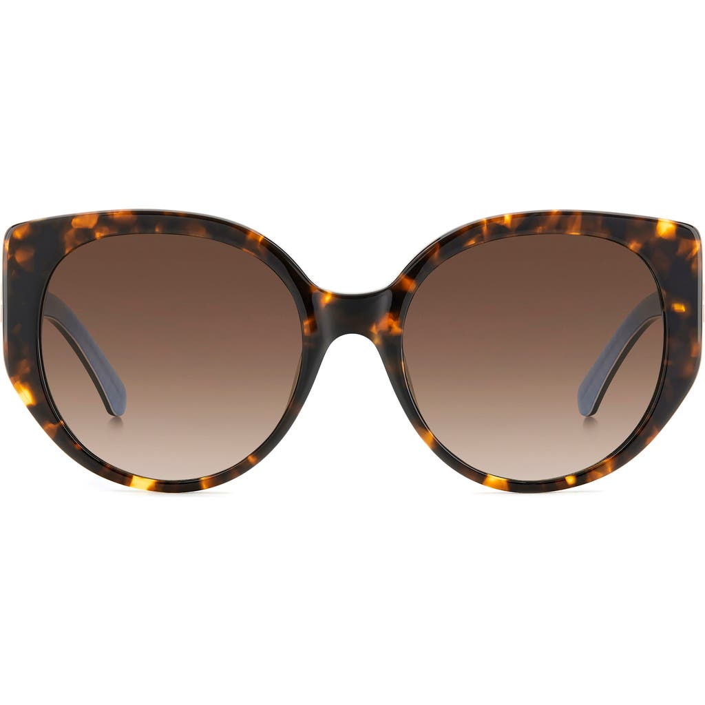 Kate Spade Seraphina 55mm Gradient Round Sunglasses In 0086-ha