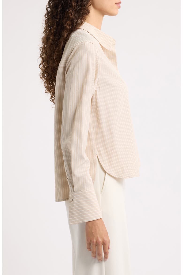 Alexie Button-Up Shirt, Alternate, color, ANTIQUE/ WHITE