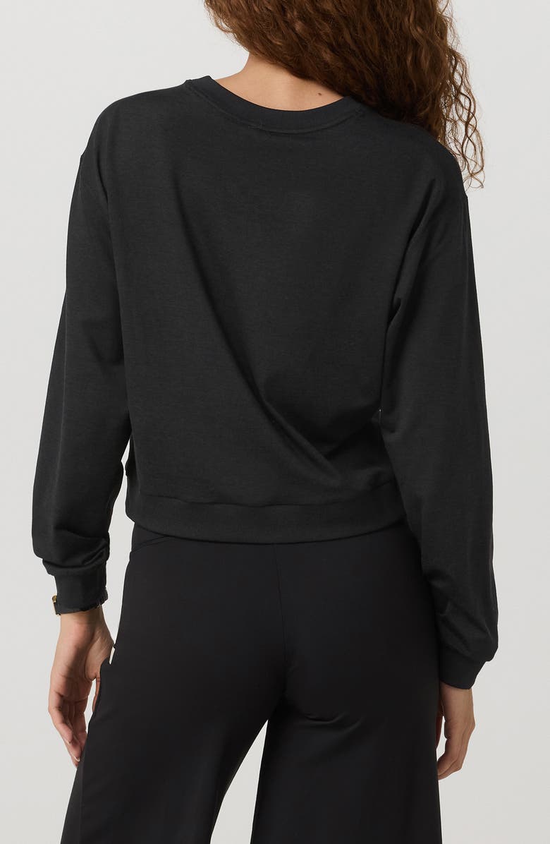 Vuori Halo Modern Sweatshirt, Alternate, color, Black Heather