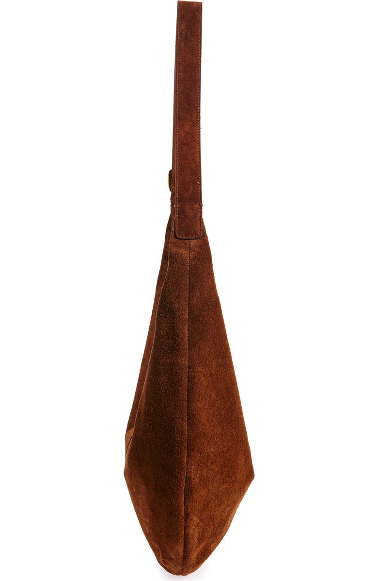 Madewell The Essential Curve Shoulder Bag, Alternate, color, Soft Mahogany