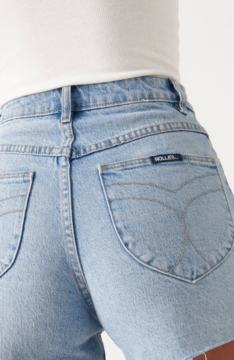 Rolla’s Original Denim Cutoff Shorts, Alternate, color, Sunshine Blue