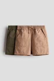 H&M 2-pack Canvas Shorts