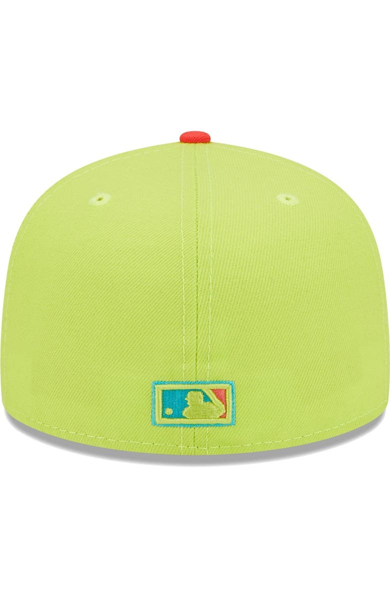 New Era Men's New Era Green/Red Los Angeles Dodgers Cyber Highlighter 59FIFTY Fitted Hat, Alternate, color, Green